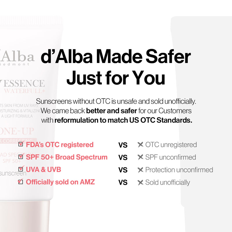 d'Alba Waterfull Tone-Up Sunscreen SPF50+