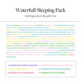 Full Ingredient Benefit List of d'Alba Waterfull Vegan Sleeping Pack 