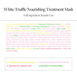 Full Ingredient Benefit List of Difference between before/after applying d'Alba White Truffle Nourishing Treatment Mask